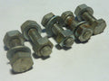 NOS 5 Vis M6  longueur total 24 mm avec écrou  Vis et écrou