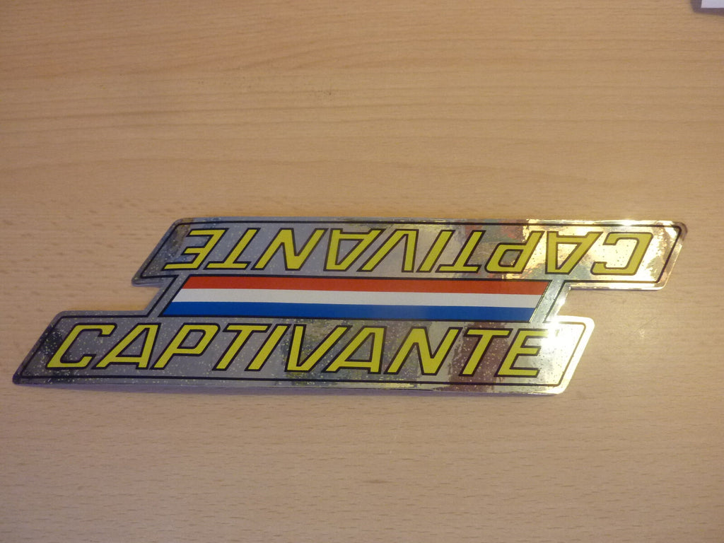 Captivante Vintage 1 Stickers bike / 1 autocollant velo
