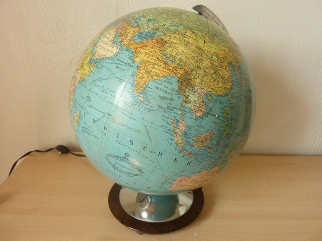 ANCIEN GRAND GLOBE TERRESTRE MAPPEMONDE COLUMBUS ERDGLOBUS BERLIN