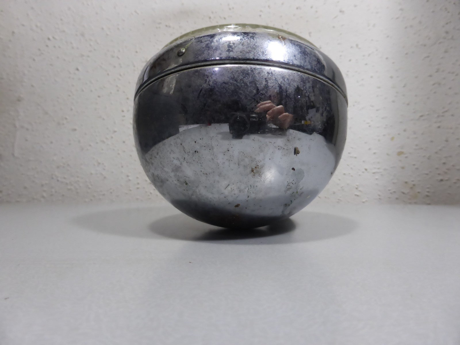 Ancien Phare Feu Arrière chromé HELLA 2-22865 Vintage Moto Mobylette Ø 107mm