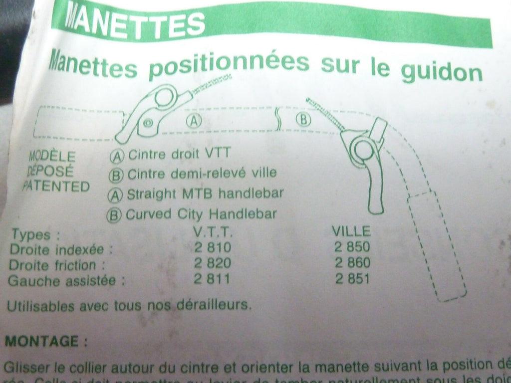 2 mode d'emploie simplex manettes indexées 8020 8021