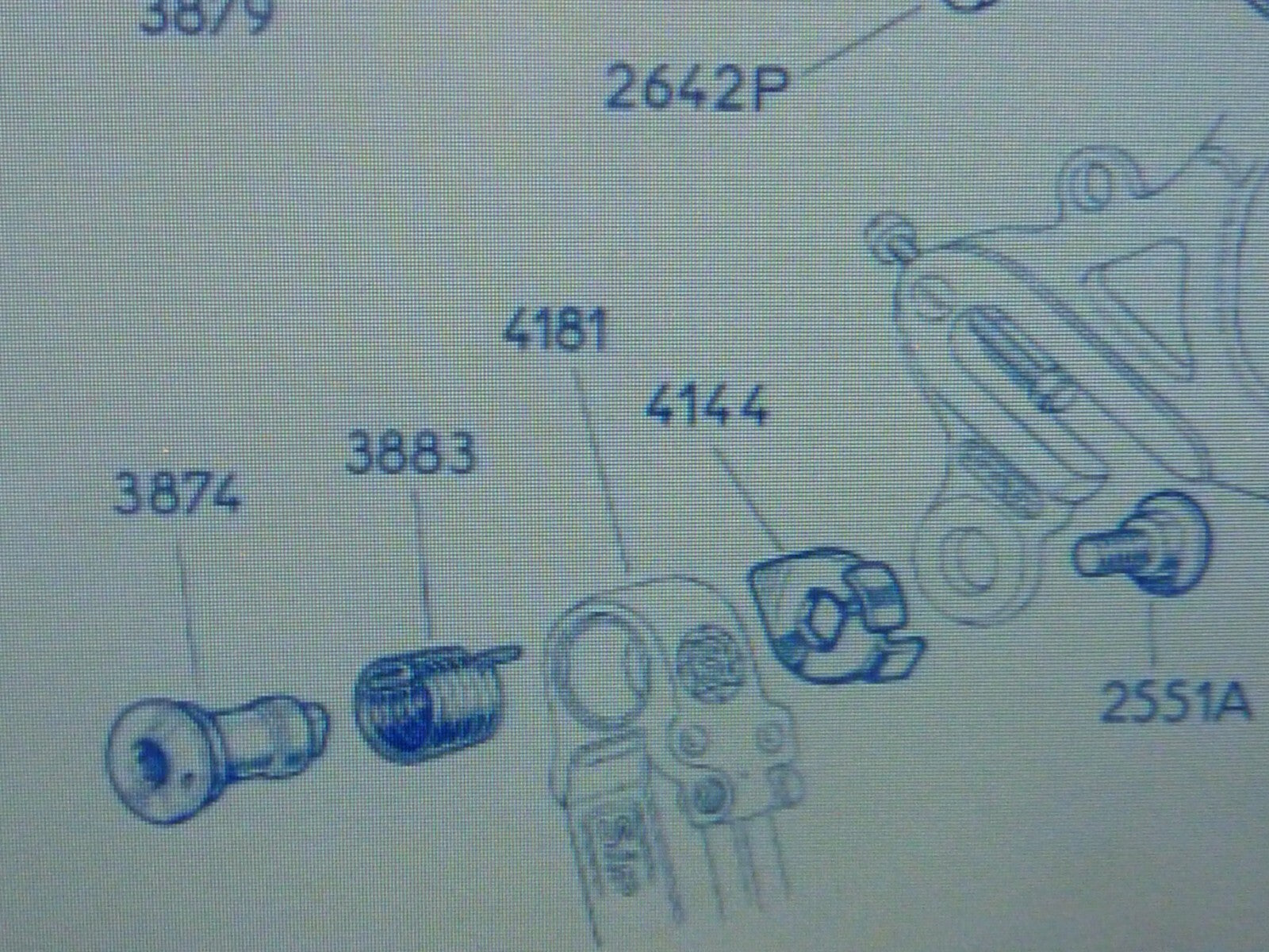NOS vis screw axel dérailler  simplex parts 3874 velo vintage