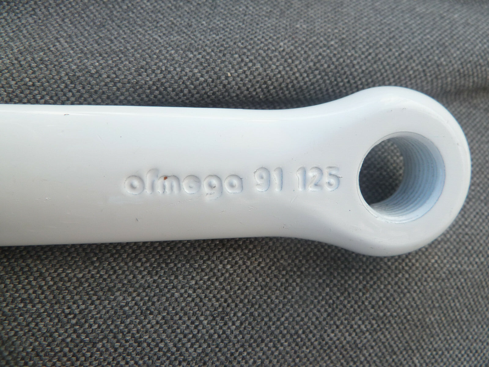 NOS 125 mm Pédalier 35 Dents Vintage blanc chromé ofmega 35 teeth crankset BMX