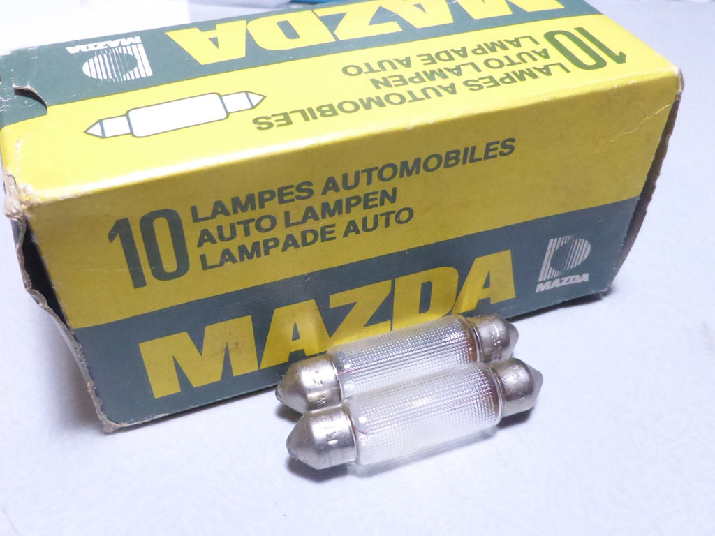2 NOS ampoule Mazda éclairage vintage  12V 7W SV 8,5 Bulb 10x42 mm navette ..