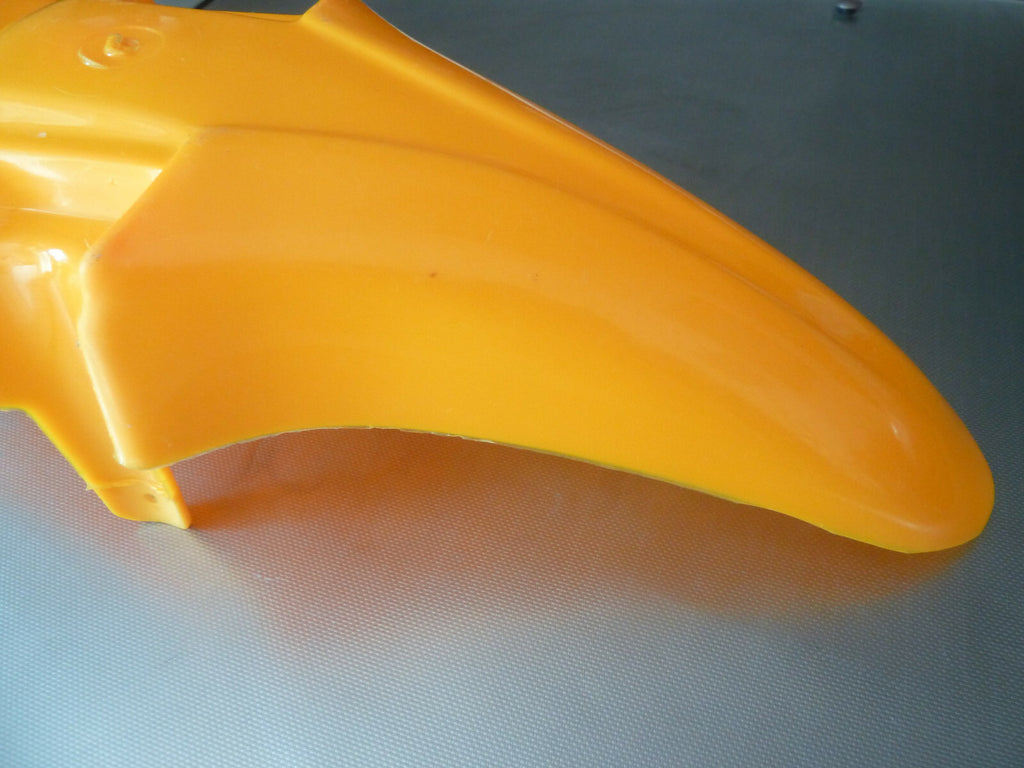 garde boue plastique vintage mobylette mob jaune avant