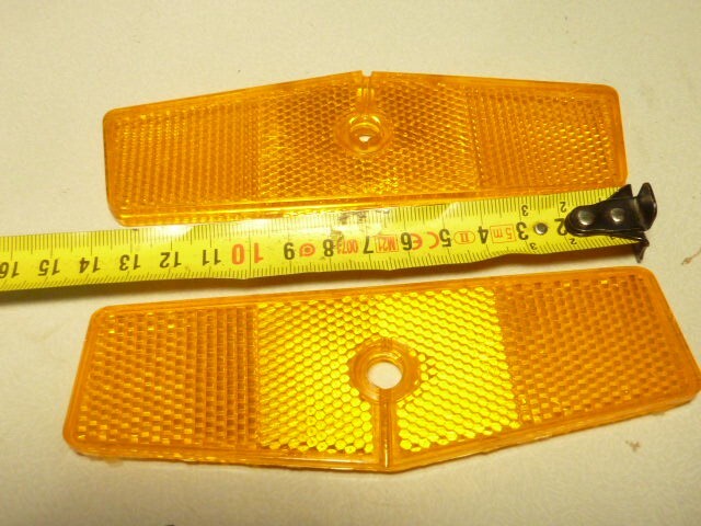 vintage raleigh peugeot touring Bike Brite Eyes TPL 025 reflectors x2 NOS