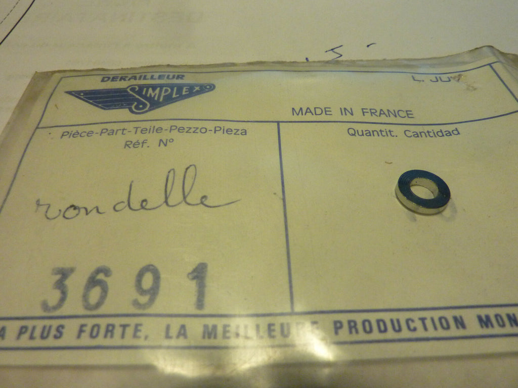 NOS SIMPLEX # 3691 washer  rondelle front dérailleur avant SLJA LJA