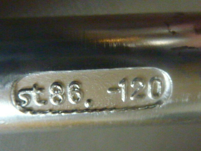 Potence 3TTT logo gravé alu 125mm 25,4mm 22 mm  80s