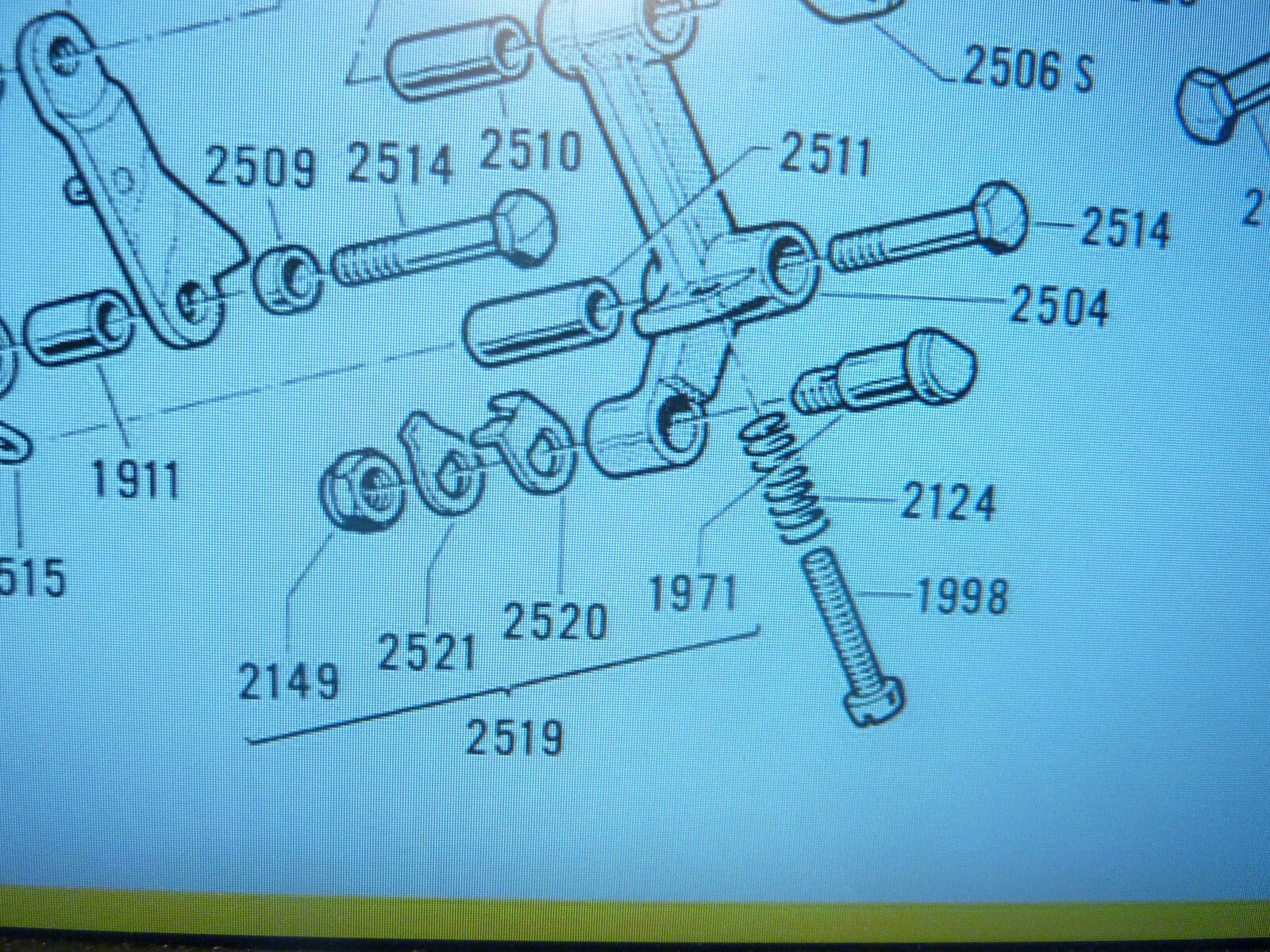 huret 2519 ancien vintage NOS 1 vis  derailleur Alvitt