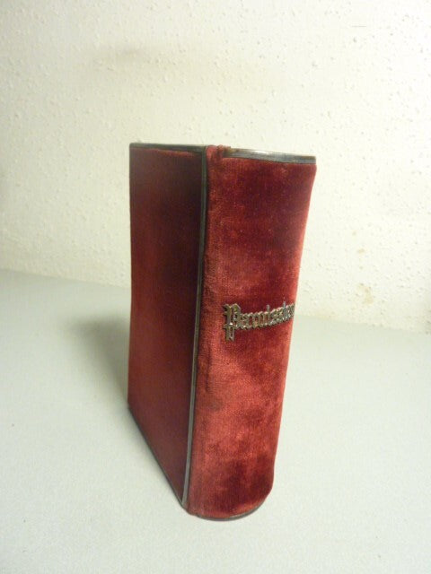 Rare Beau Petit Parroissien Complet 1855 velours et metal office du dimanche