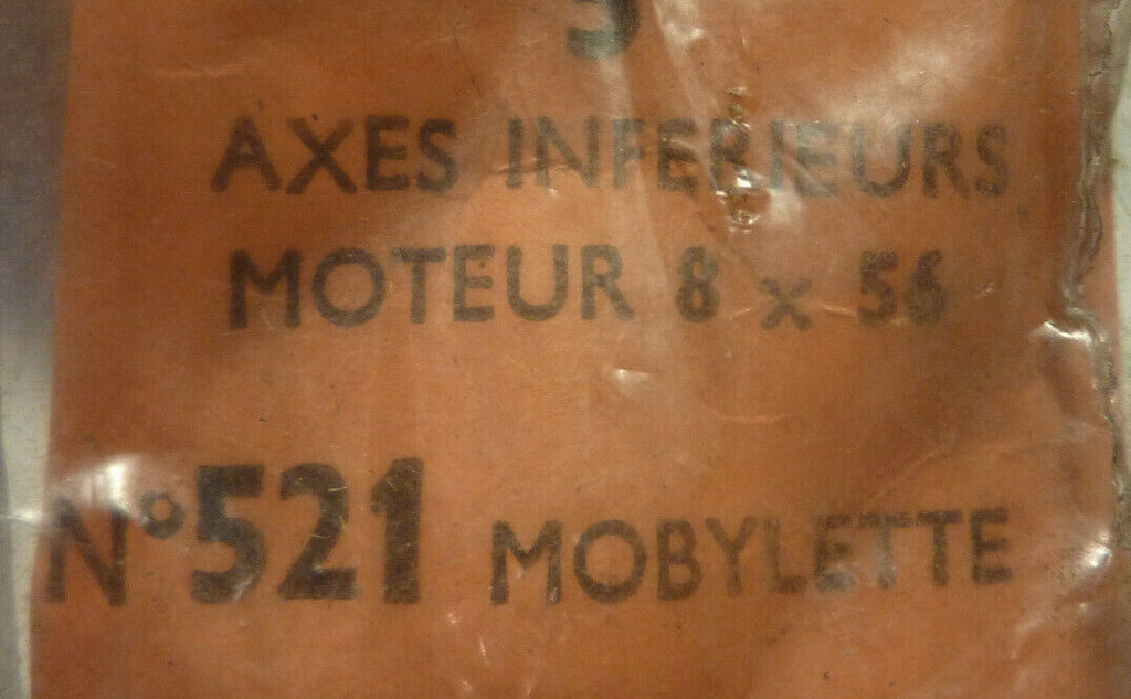 ✨ NOS ALGI – 2 Axes Fixation Moteur M8 8x56 mm – Mobylette – Ancien Stock ✨