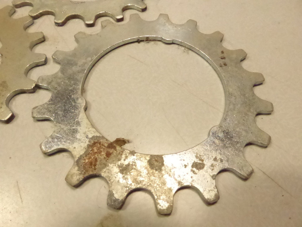 NOS 3 Sachs Maillard Sprocket.cogs pignon vintage 19 T Argent  silver 19 dents