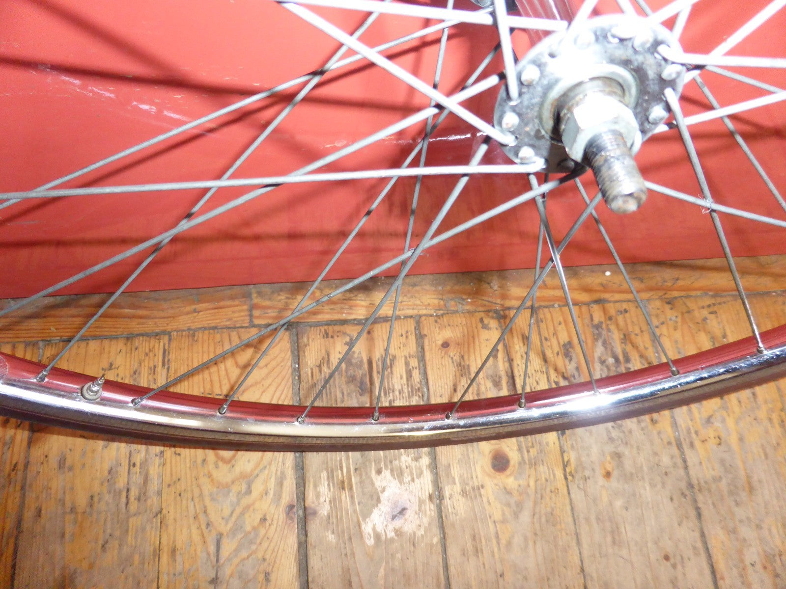 ✨NOS Roue avant velo vintage 650A (590) – 1975 – jante chromée - pneu Michelin✨