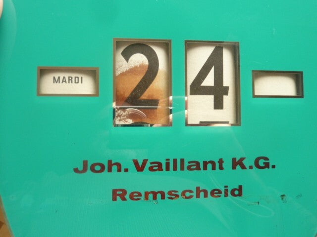 CALENDRIER ROTATIF Vaillant calendrier permanent calendrier éternel Fritz Borsi