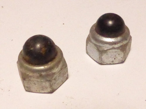 2 anciens stock Ecrou borgne diamètre 8 mm velo vintage collier puky draisienne