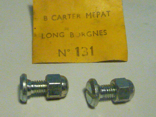 ✨NOS Ancien stock 2 Vis Boulons carter borgne Meplat Vélo vintage Cyclomoteur ✨