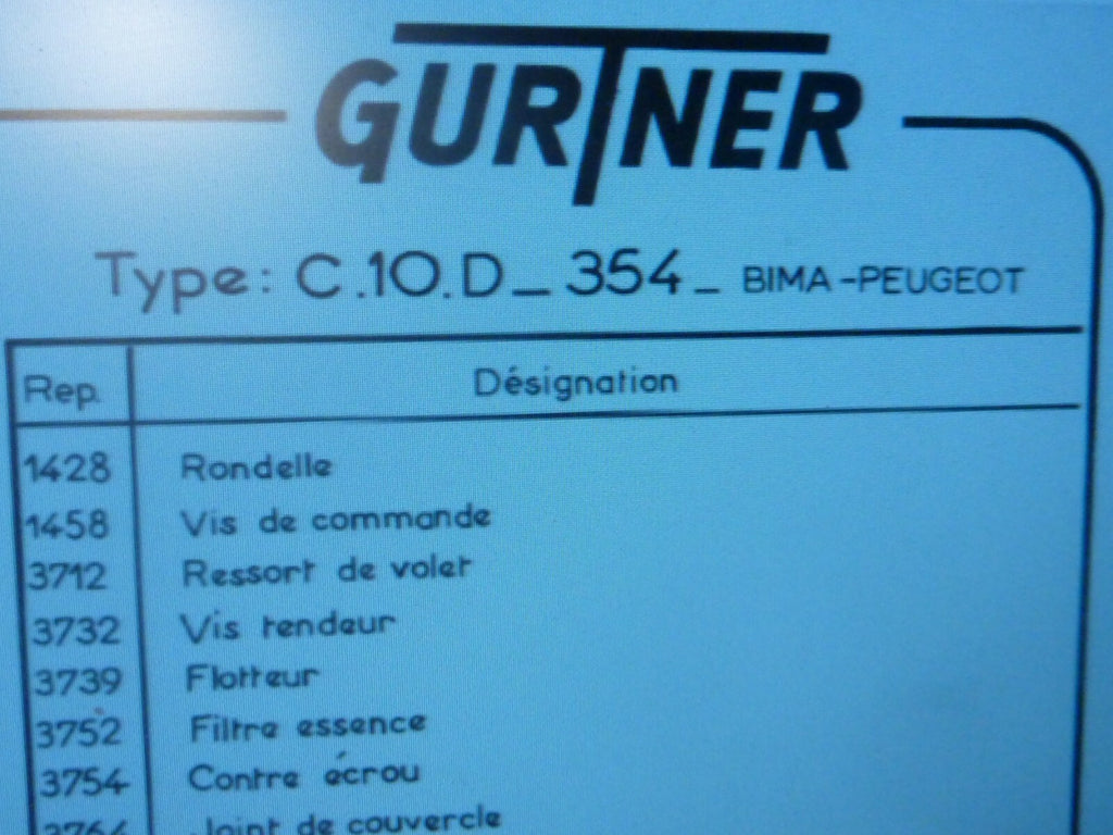NOS neu  pour carburateur C-10-D 1 colonnette de fixation gurtner 5778 Bima 7567