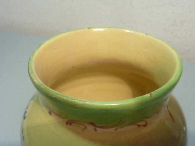 Vase numéroté céramique faïence made in Italy