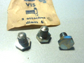 ✨ NOS Vintage ALGI Lot de 3 Vis / Attaches Plateau de Pédalier – Ø6 mm – Vélo ✨