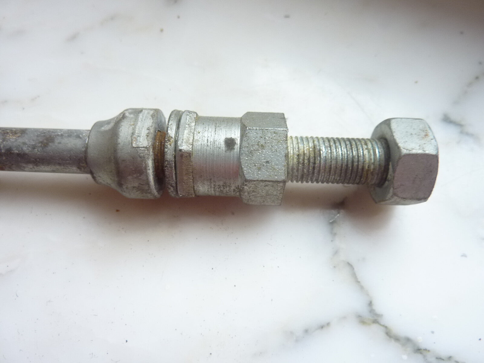 ✨ NOS neu ancien axe de roue velo cyclomoteur solex 9,5x163 mm vintage✨