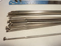 NOS neu neuf  18 anciens vintage Acier Bicyclette Rayons plats 287 mm  vélo