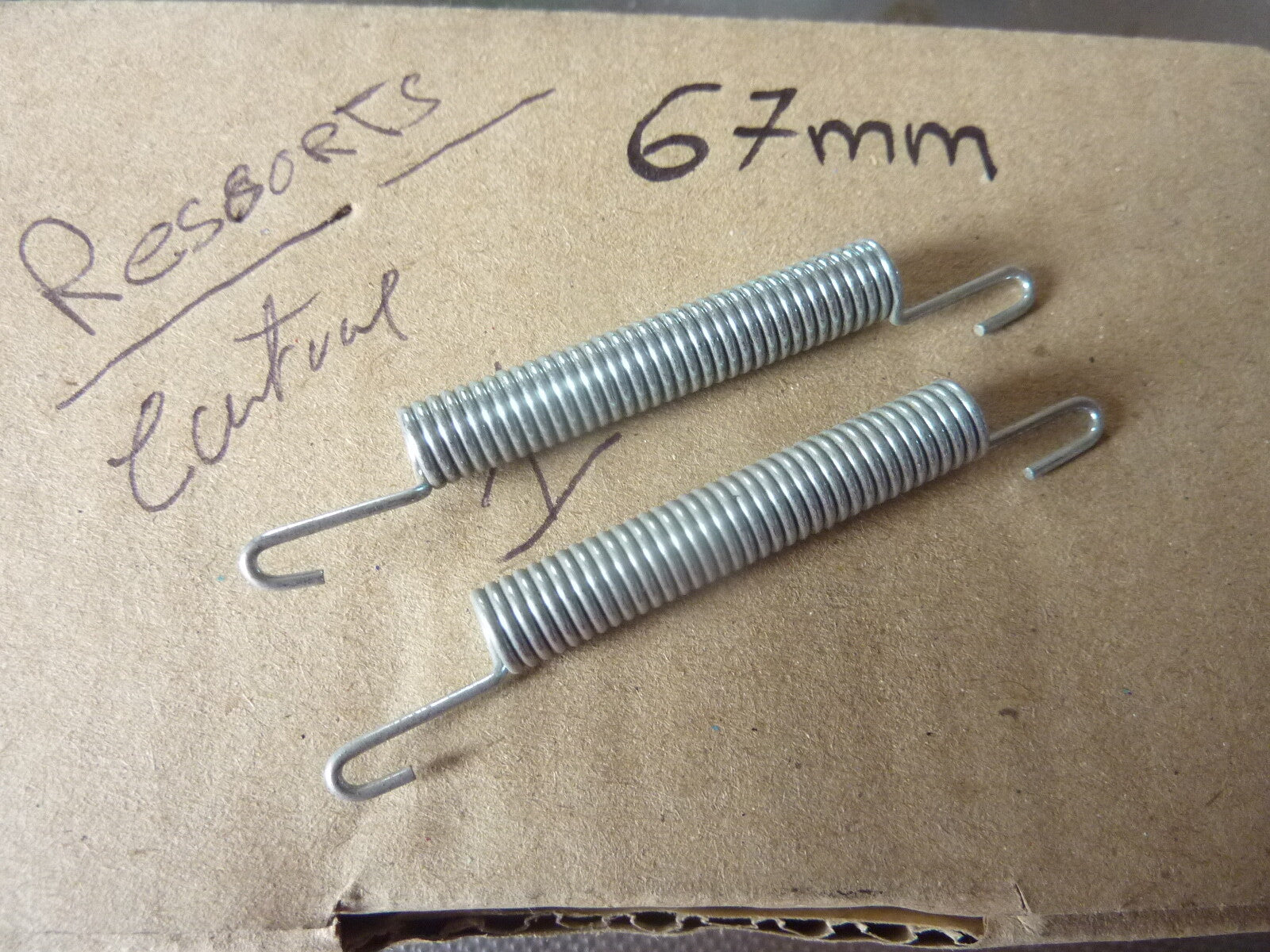 NOS Rare ancien stock Lot 2 ressort de rappel de frein pour Solex