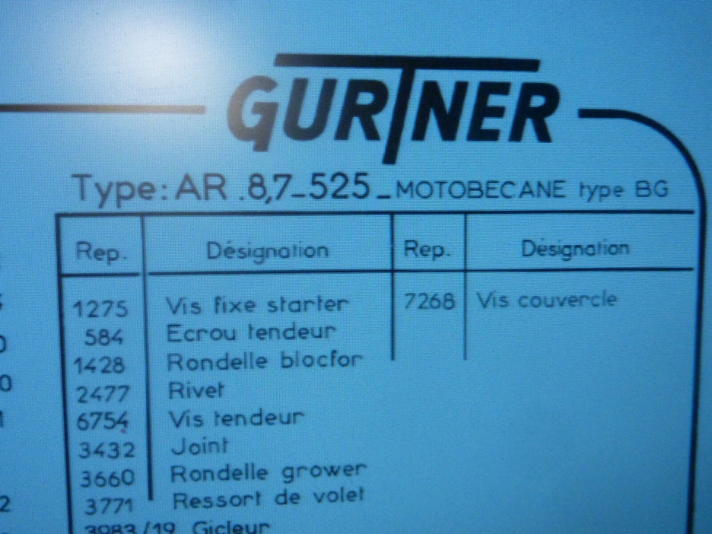 ✨ carburateur  type AR 1 vis de butée gurtner 5479 motobecane BG 7187✨