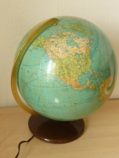 ANCIEN GRAND GLOBE TERRESTRE MAPPEMONDE COLUMBUS ERDGLOBUS BERLIN