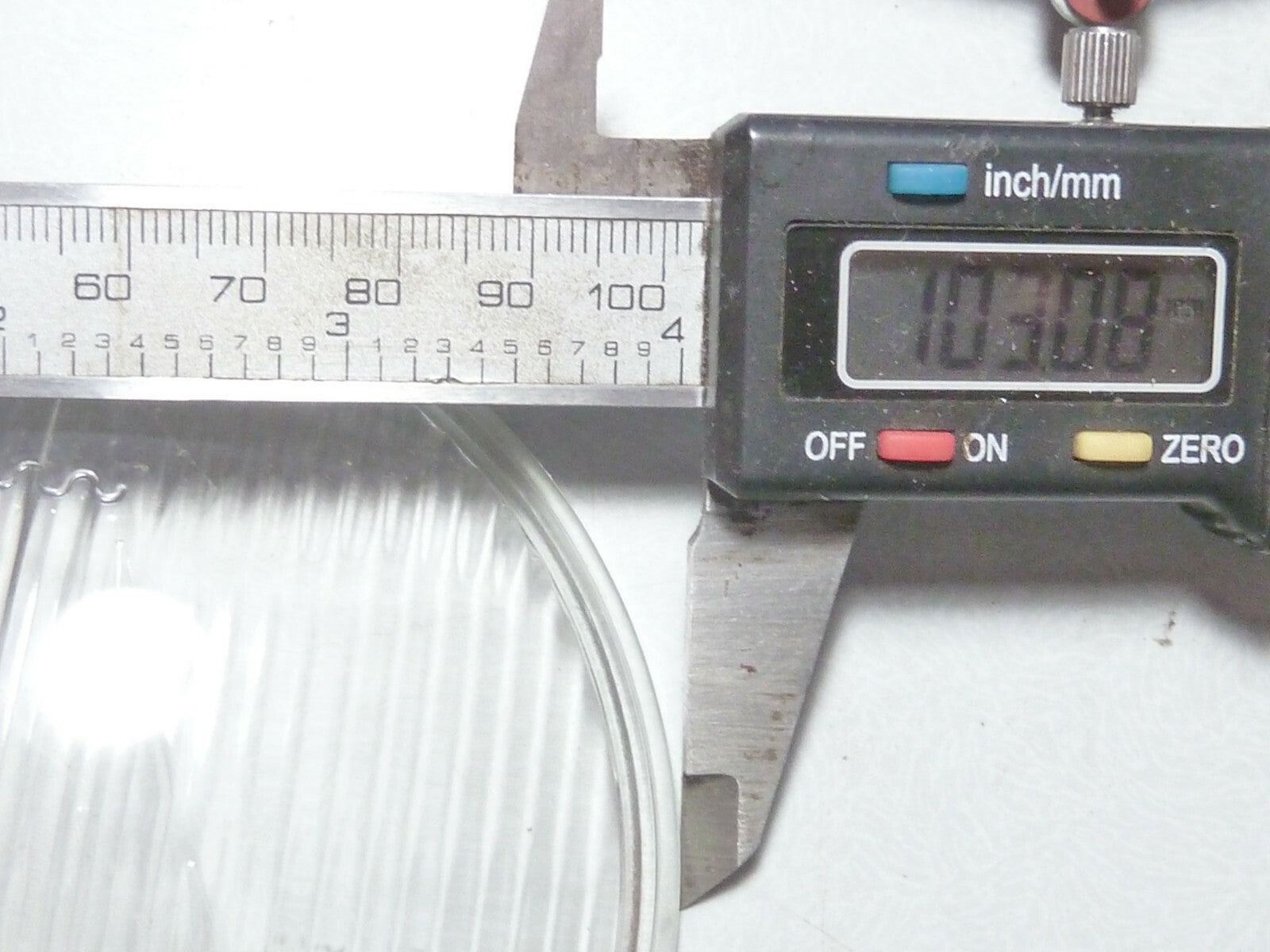 Neu verre phare optique HELLA 28328 Scheinwerferglas Lichtscheibe 100mm NOS