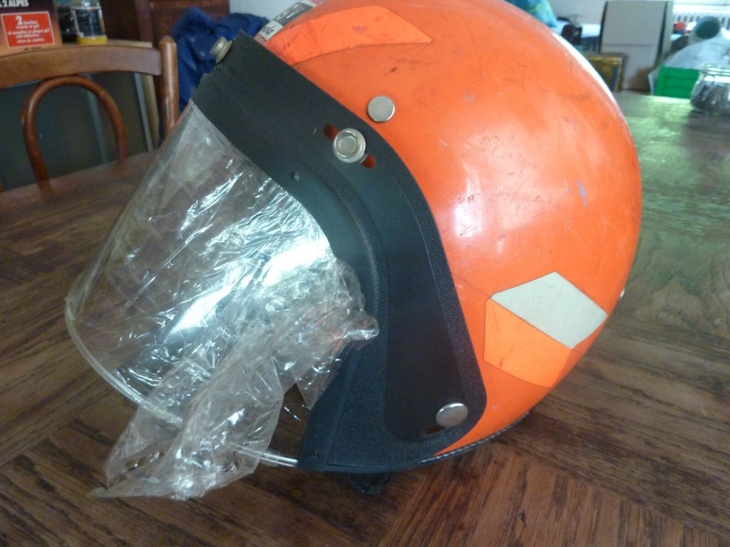 1 Vintage Casque Moto Visière fixe 5 attaches ILC Recomp  Made in USA visor
