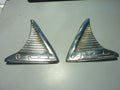 2 cache emblème triangle chromé Opel vintage old antique