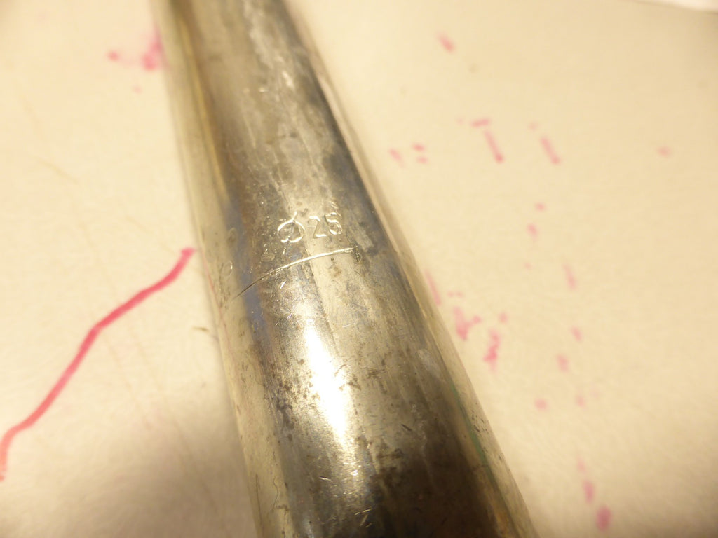 Tige de selle vélo 25 mm longueur 230 mm ancien stock velo vintage