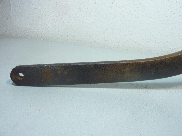 Outil ancien clé a molette coudée