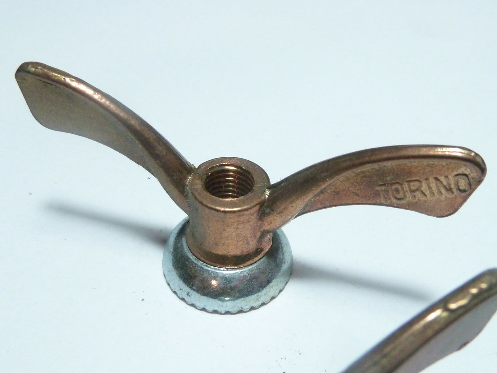 NOS 2 Ecrou Papillon ancien Velo  Set Wing Nuts Brass 5/16 vintage Torino Marcel