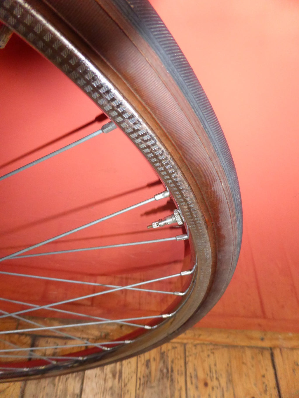 ✨NOS Roue avant velo vintage 650A (590) – 1975 – jante chromée - pneu Michelin✨