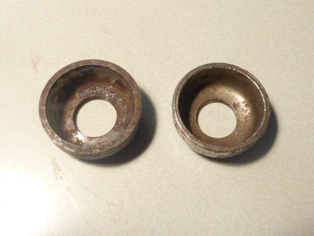 ✨NOS Velo ancien 2 Cuvettes moyeux acier ø 24 mm - Neu  Vintage coupelles✨