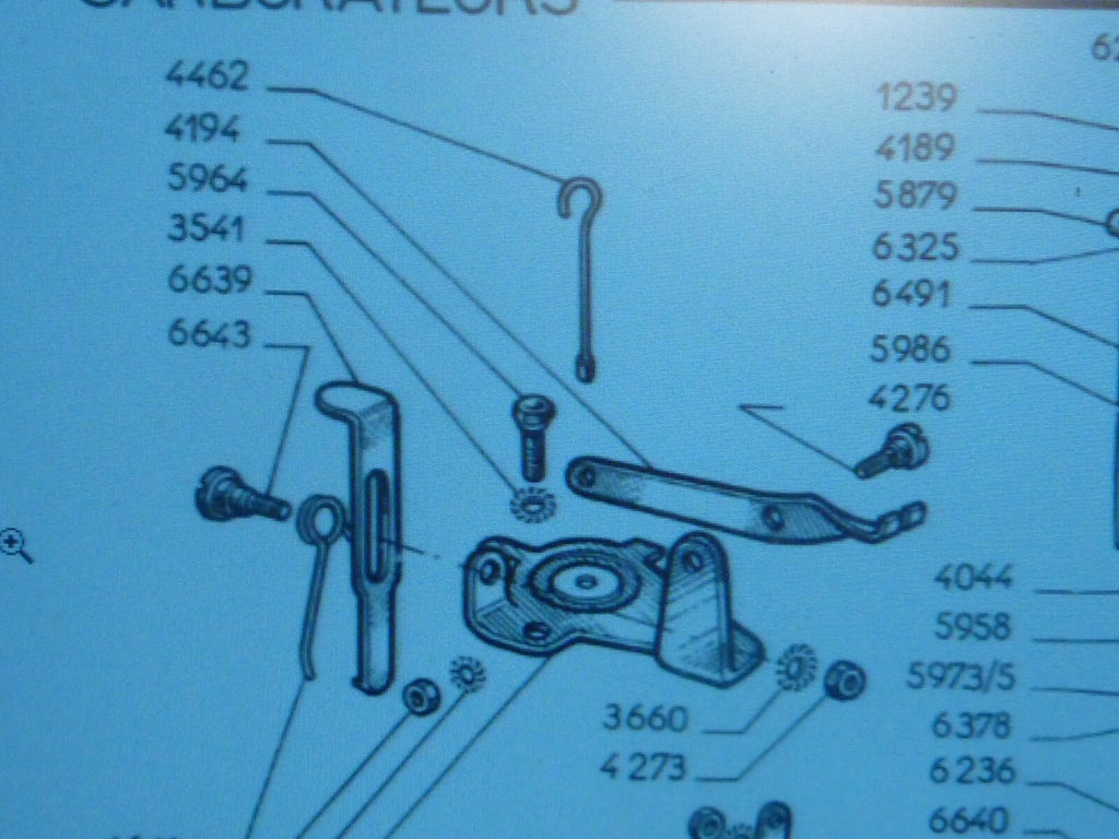 carburateur 5964 GURTNER 1 boulon fixe chapeau type T20 Lambretta Peugeot T20