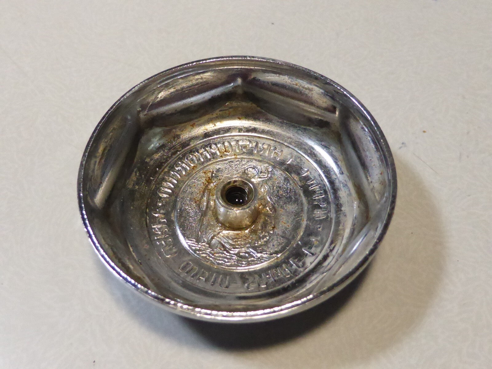 ancienne cloche de Sonnette  vintage timbale timbre Bell cycles saint Christophe