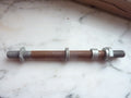 NOS ancien axe de roue moto Motobecane Terrot 12 mm 180 mm vintage