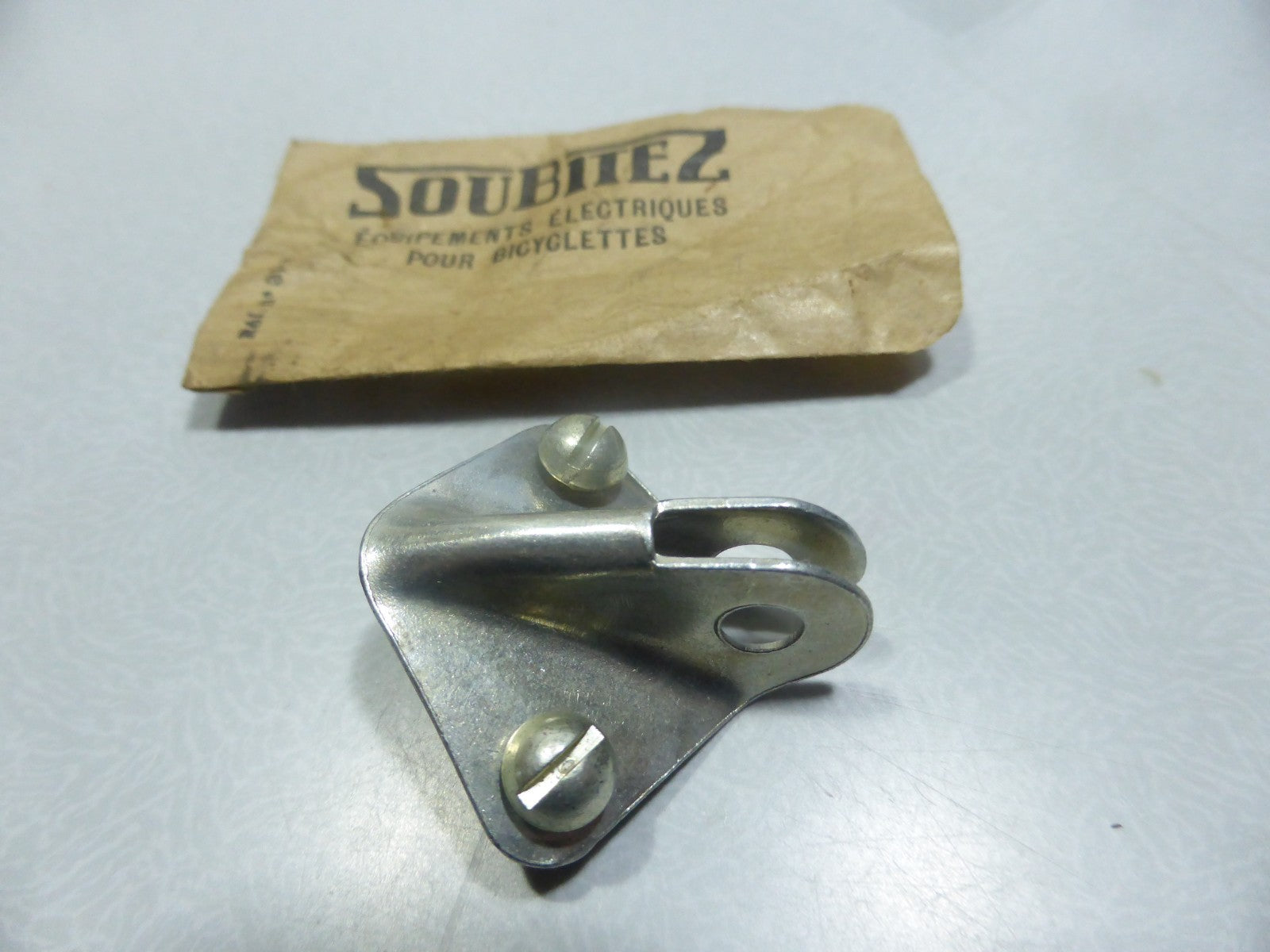 ✨ NOS neu Support attache Phare CIBIÉ SOUBITEZ Vélo Vintage Made in France✨
