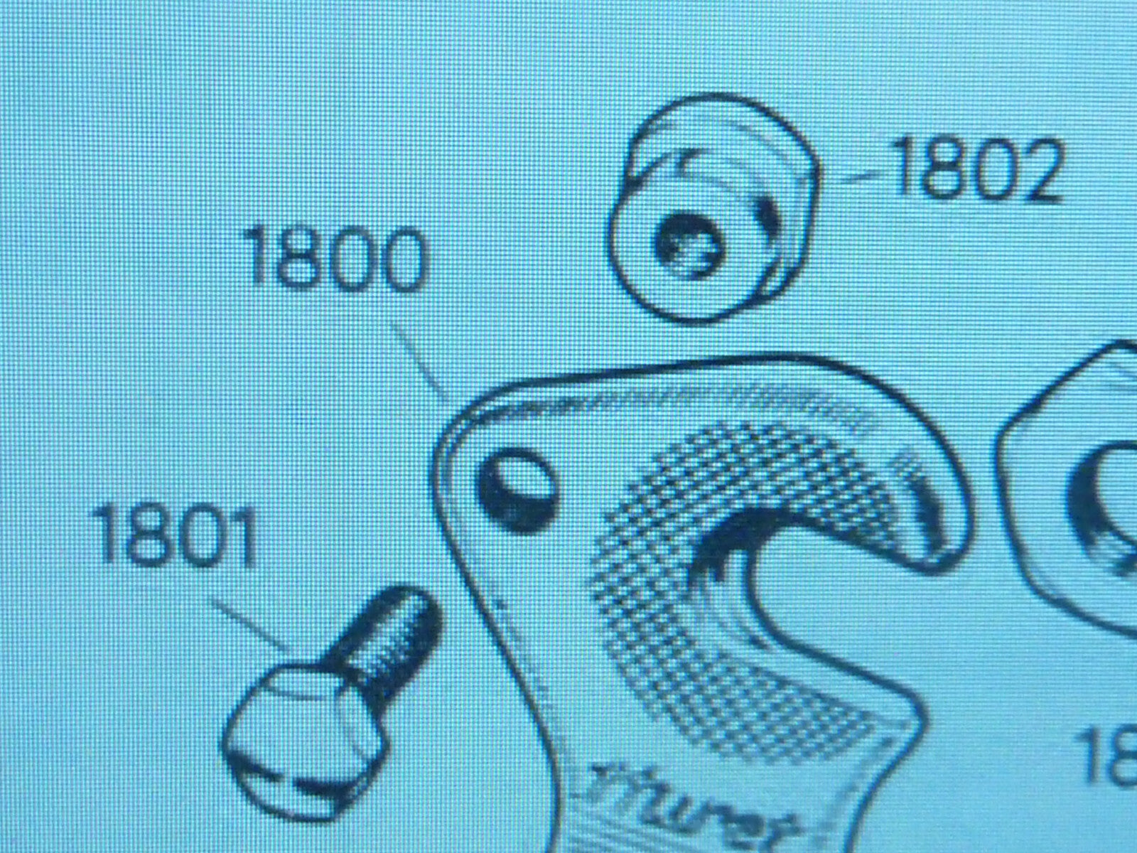 ✨ NOS Huret Rear Derailleur Hanger Screw Bolt Nut Réf 1801 / 1802 Vélo Vintage✨