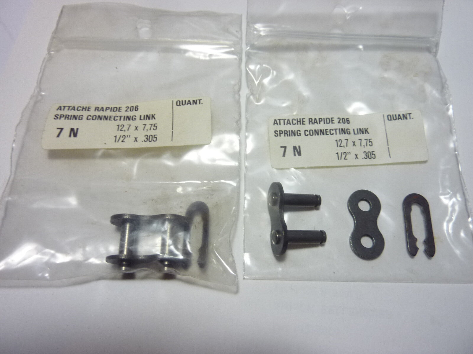 NOS Attache rapide 206 standard chaine 12,7 x 7,75 ou 1/2"x .305 ancien stock 7N