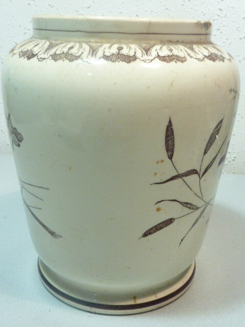 Vase pot a sucre céramique faïence A. H. ANNABURG  zucker GERMANY -  1874 - 1923