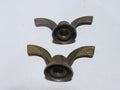 2 anciens Ecrous Papillon Velo Ancien Set Wing Nuts Brass 9 mm vintage LM