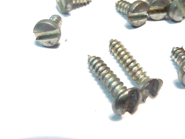 lot vintage  vis téte ronde fendue attache  cabochon support de phare  de vélo