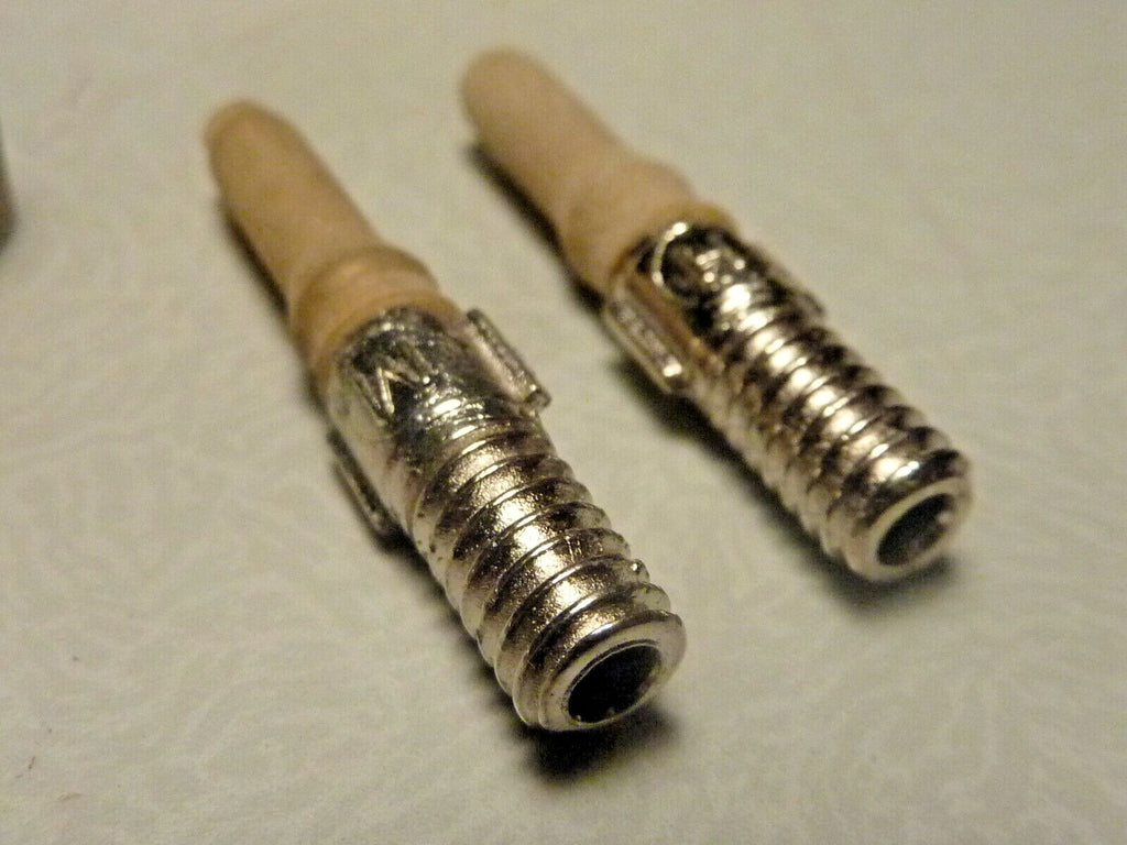 ✨ Ancien stock / NOS – Écrou et embout de valve vélo vintage Dunlop avec gaine ✨