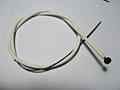 ancien cable gaine blanche frein avant velo vintage pliable Longueur total 78 cm