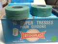 NOS neu Guidoline Coton TRESSOPLAST Verte Vintage Handlebar Tape Boîte Origine