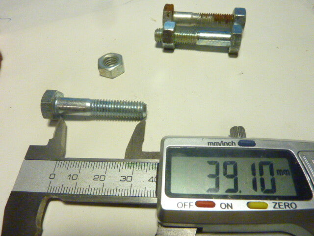 NOS vintage ancien VIS boulon 8x40 ALGI mobylette vélo solex écrou 8 mm M8 40 mm
