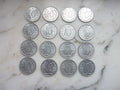 lot de 16 pièces de TCHECOSLOVAQUIE  10 haleru 1967